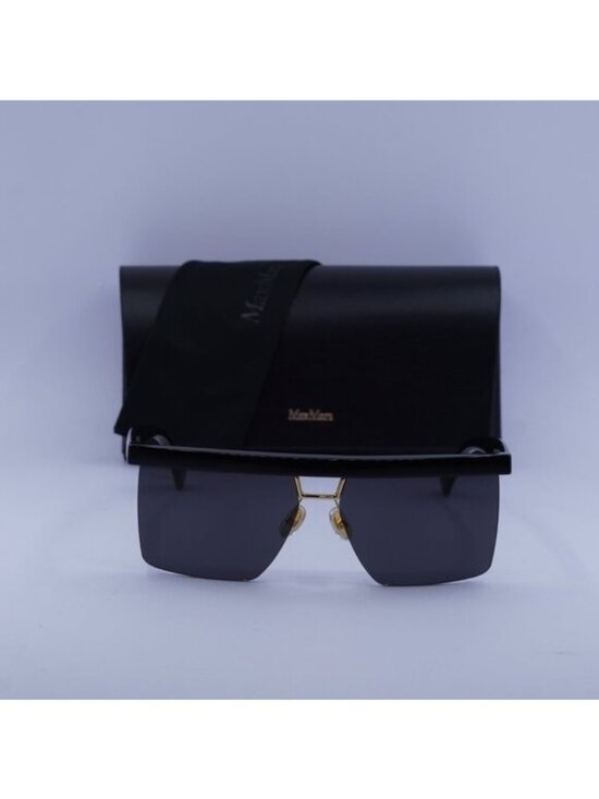 Max Mara MM0072 01A Square Sunglasses - Black/Smoke main image 10